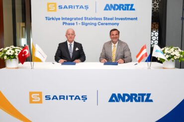 SARITAS PLACES MAJOR EQUIPMENT ORDER FOR ITS INTEGRATED STAINLESS STEEL INVESTMENT IN TÜRKİYE