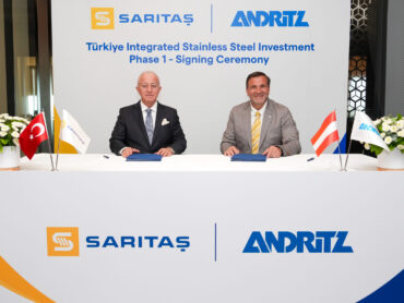 SARITAS PLACES MAJOR EQUIPMENT ORDER FOR ITS INTEGRATED STAINLESS STEEL INVESTMENT IN TÜRKİYE